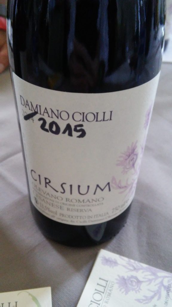 D. O. C. Cesanese di Olevano Romano Riserva - Cirsium 2015